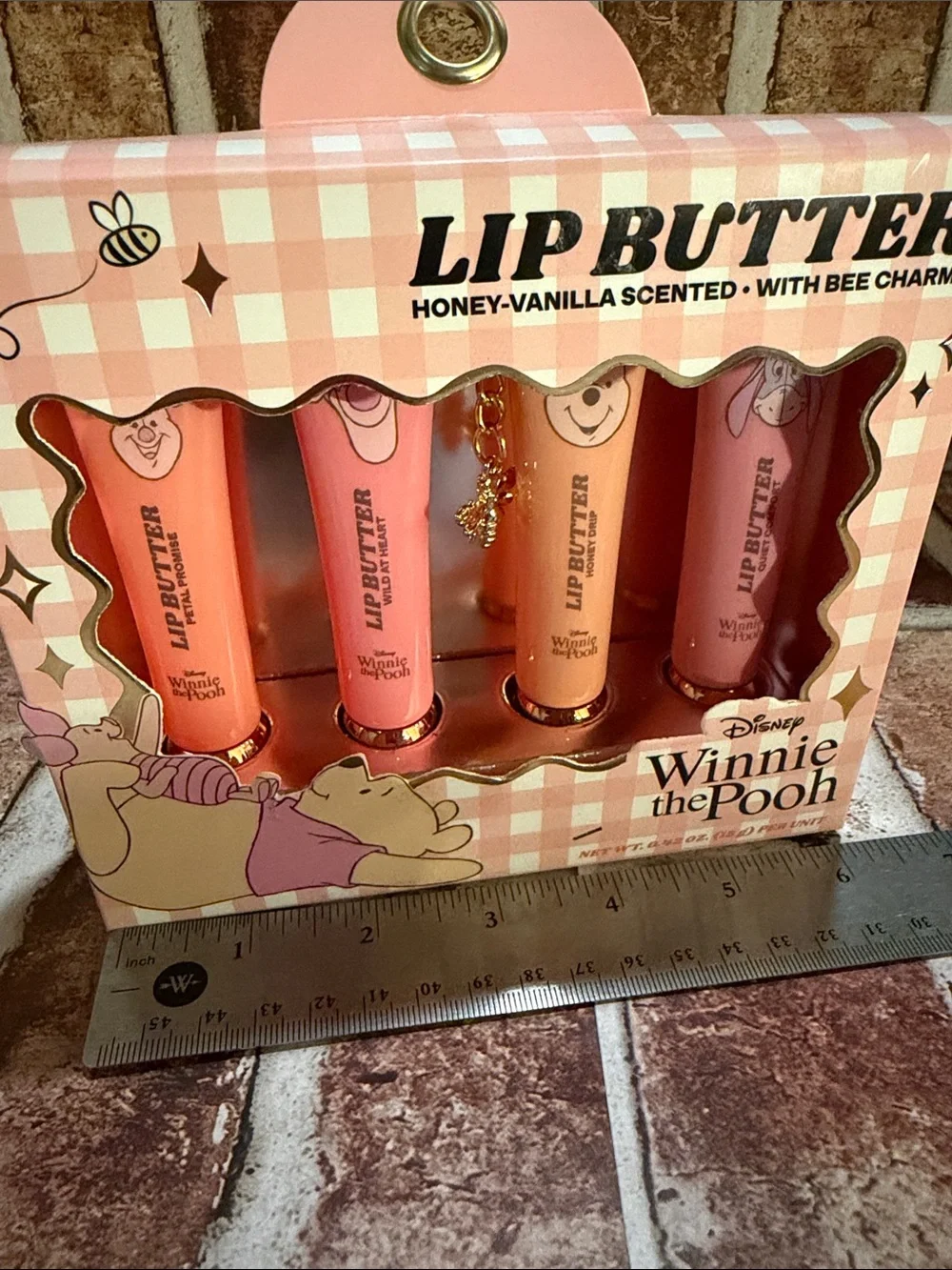 Disney Winnie the Pooh Lip Butter Set - Pink and Gold